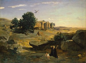 Agar dans le désert - Jean Baptiste Camille Corot